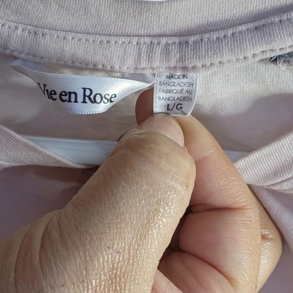 LA VIE EN ROSE WOMENS SIZE L/G Fox Home Is Where The Heart Is Pajama Top - Picture 9 of 9